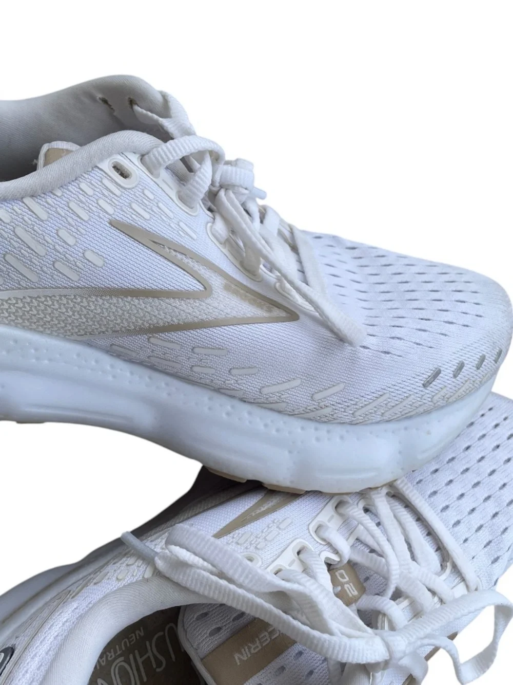 Brooks Glycerin 20 neutral running shoes white Size 7.5 - Picture 10 of 12